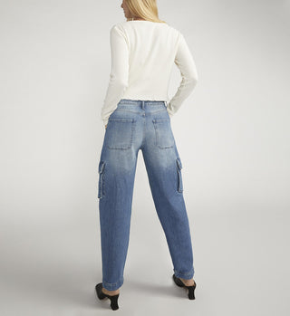 Silver Jean Co Denim Cargo - Ya Ya Gurlz