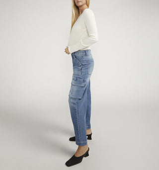 Silver Jean Co Denim Cargo - Ya Ya Gurlz