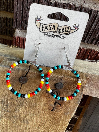 Small Serape Hoops - Ya Ya Gurlz