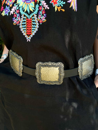 Square Concho Leather Belts - Ya Ya Gurlz