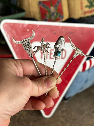 Sterling Silver Toothpick Hatpins - Ya Ya Gurlz