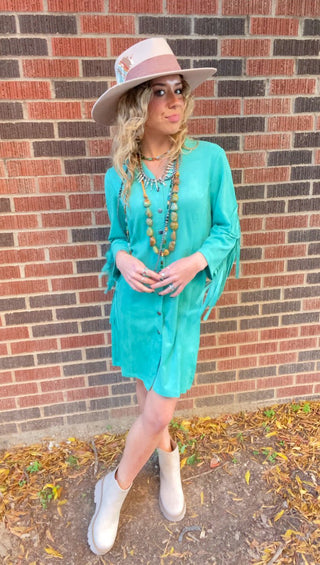 Sullivan Suede Dress - Ya Ya Gurlz