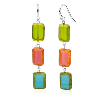 Triple Tile Earrings - Ya Ya Gurlz