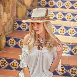 Tucson Flat Brim hat - Ya Ya Gurlz