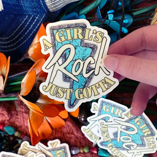 Turquoise Diva Stickers - Ya Ya Gurlz