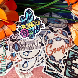 Turquoise Diva Stickers - Ya Ya Gurlz