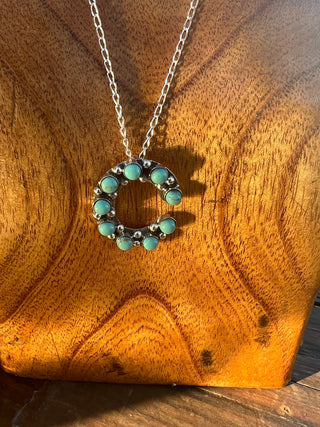 Turquoise Initial Necklace - Ya Ya Gurlz