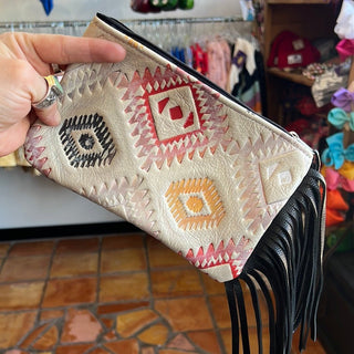 Winnebago Cowhide Wristlet - Ya Ya Gurlz