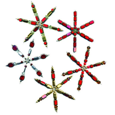 Beaded Snowflake Ornaments - Ya Ya Gurlz