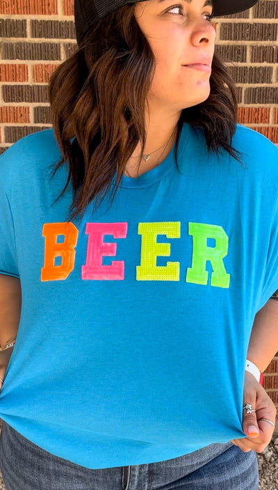 Beer in Lights T - Shirt - Ya Ya Gurlz