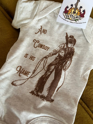 Cowboy Is His Name Kids Onsie & T - Shirts