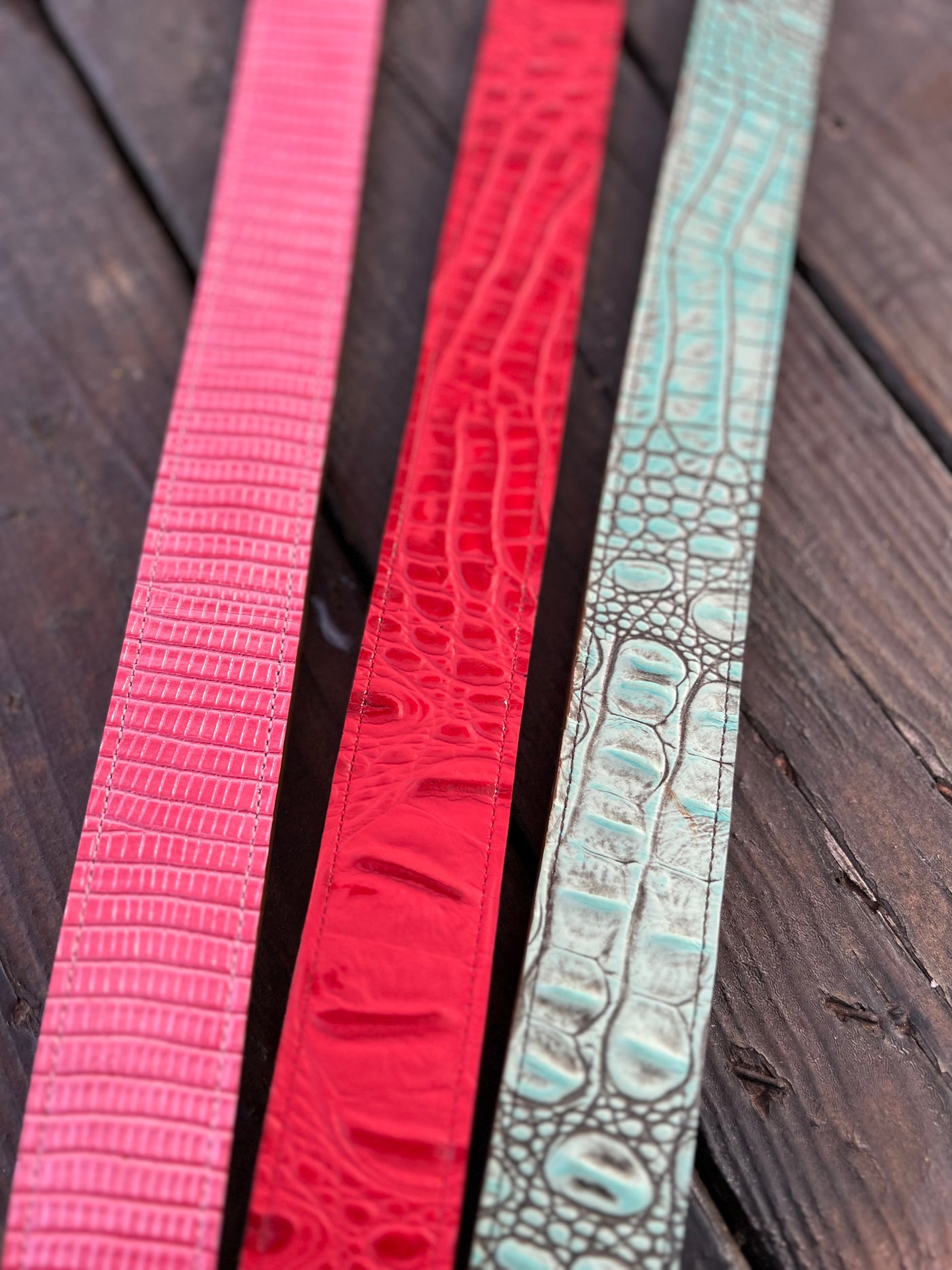 Embossed Leather Belts