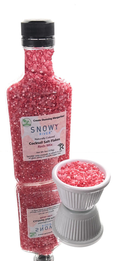 Snowy River Cocktail Salt Flakes Reds (1x6oz Gift Bottle) - Ya Ya Gurlz